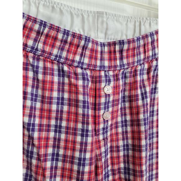 Victoria's Secret Soft & Comfy Pink Red Plaid Pajama Pants Size XS - Picture 4 of 6